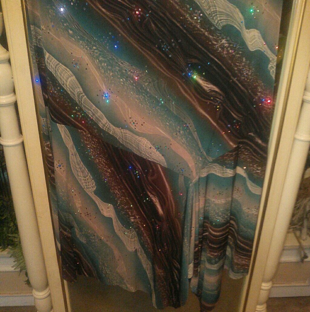 Jaipur sparkling stretch skirt sz L